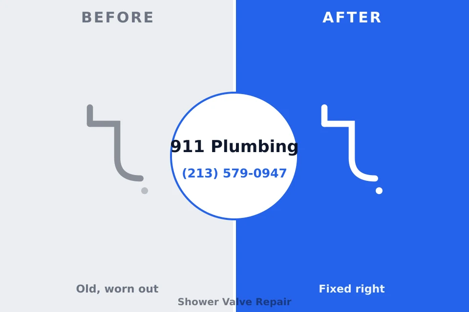 Before and after: plumbing repair Wheeler AFB, HI